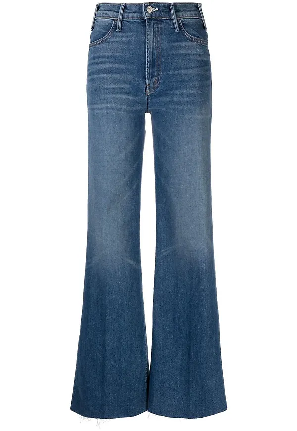 MOTHER flare-jeans med hög midja - Blå