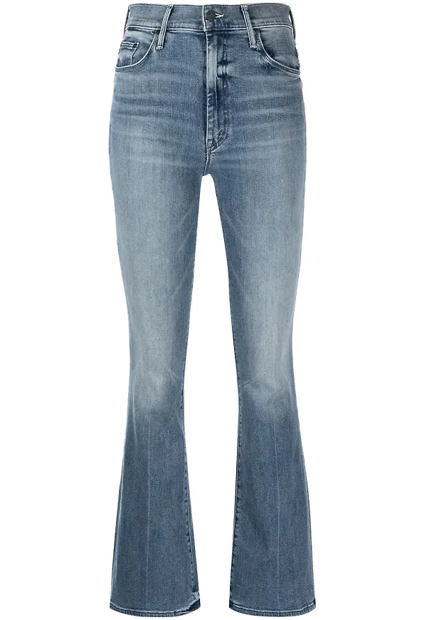 MOTHER flare-jeans med hög midja - Blå