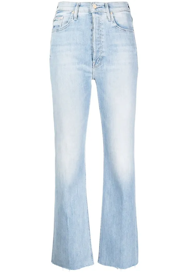 MOTHER flare-jeans med hög midja - Blå