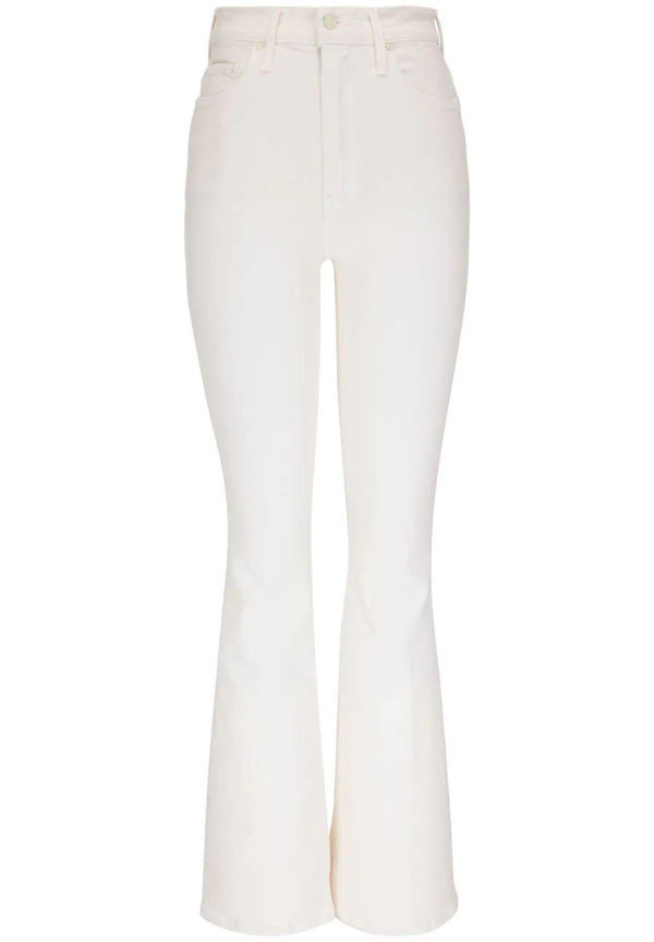 MOTHER flare-jeans med hög midja - Vit
