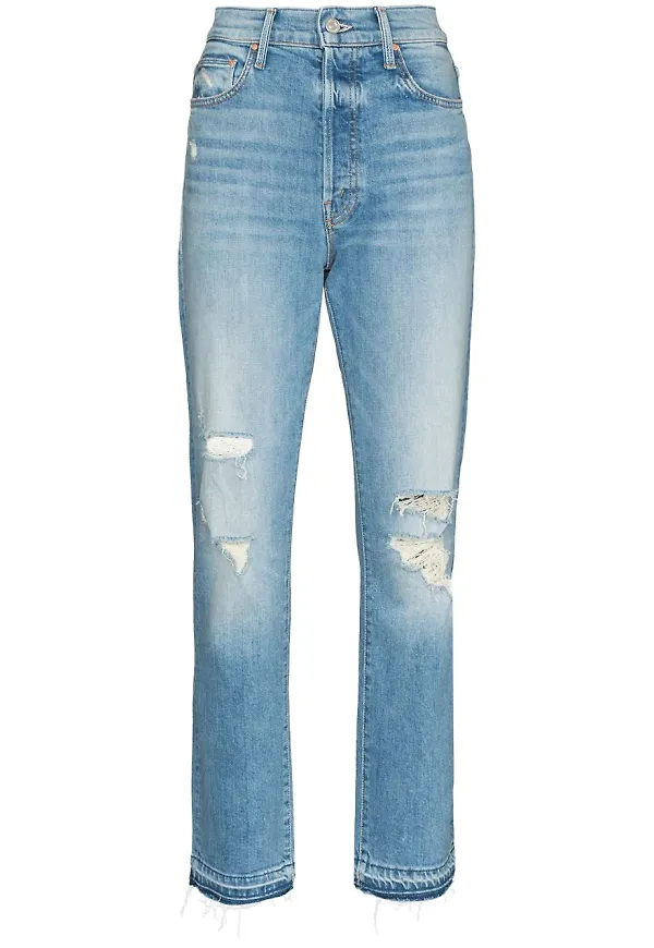 MOTHER Hiker Hover straight leg-jeans - Blå