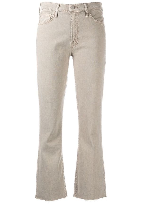 MOTHER Insider croppade bootcut-jeans - Grå