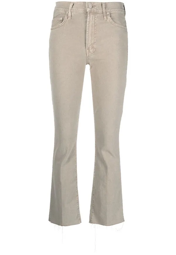 MOTHER Insider croppade bootcut-jeans - Grå