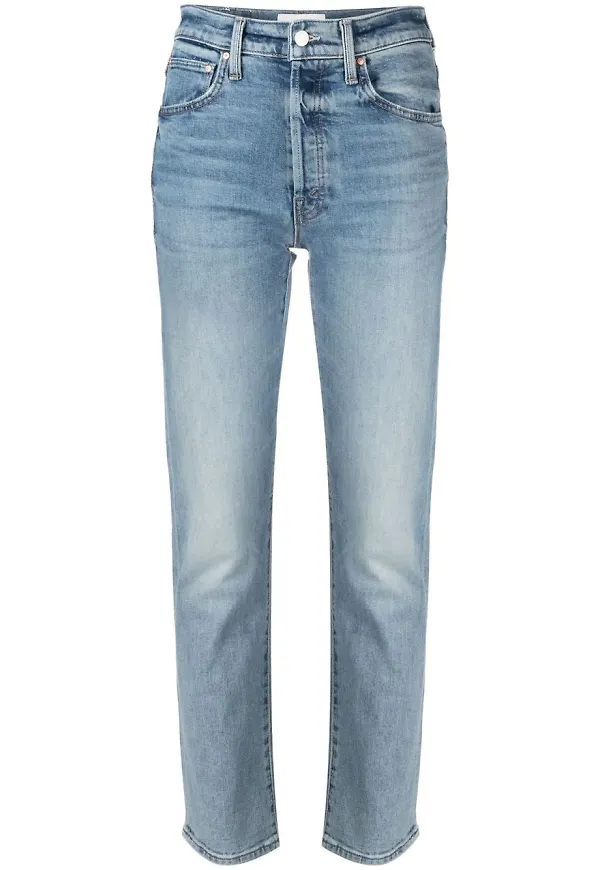 MOTHER jeans med hög midja - Blå