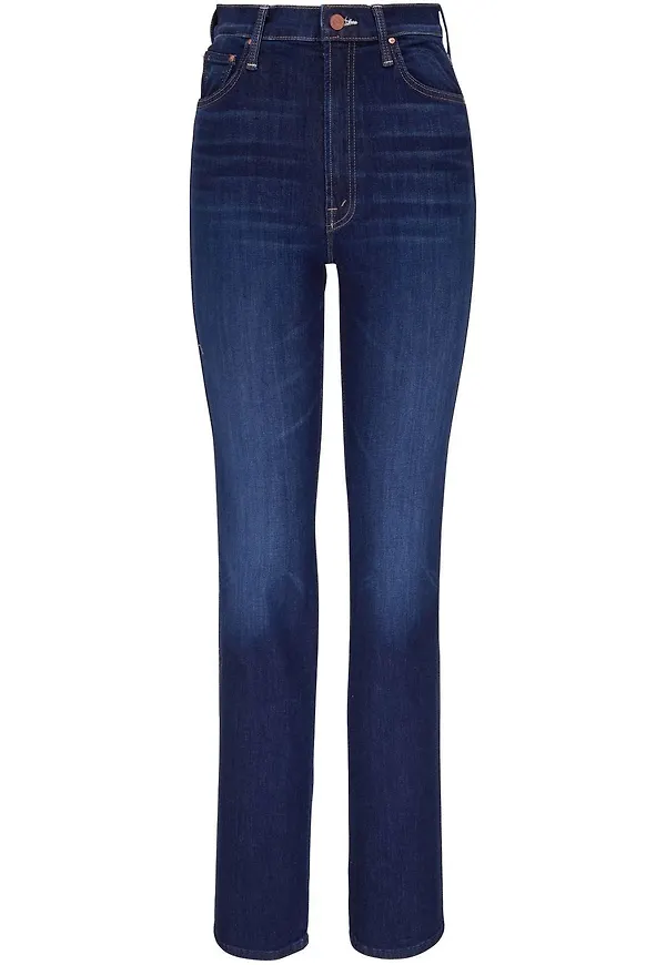 MOTHER jeans med hög midja - Blå