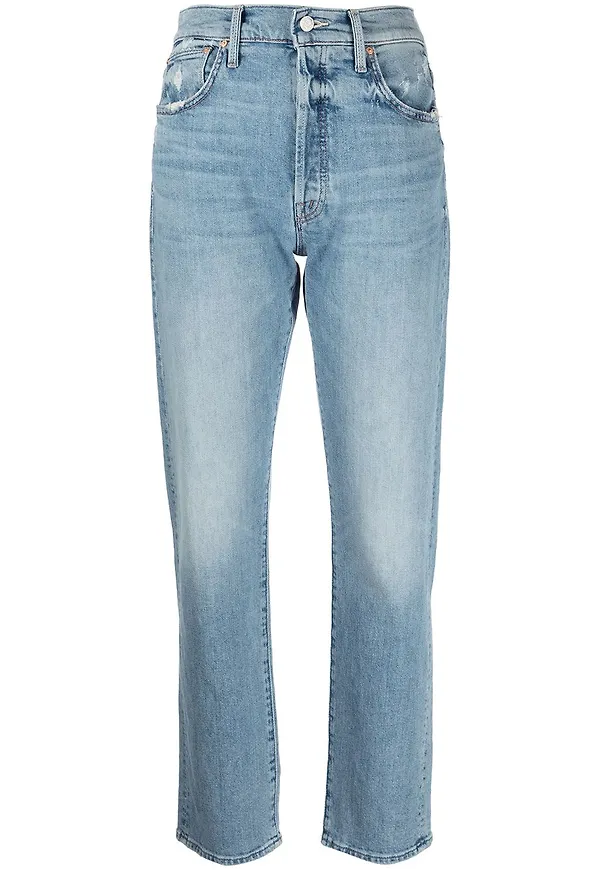 MOTHER jeans med hög midja - Blå