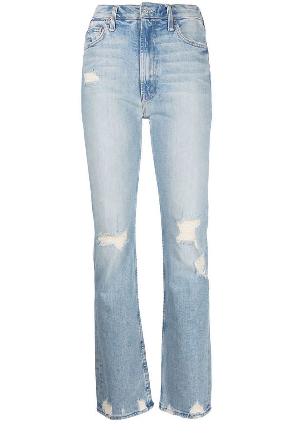 MOTHER Rider jeans med hög midja - Blå