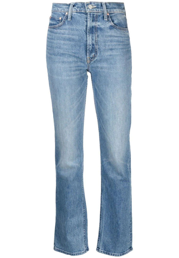 MOTHER Rider jeans med hög midja - Blå