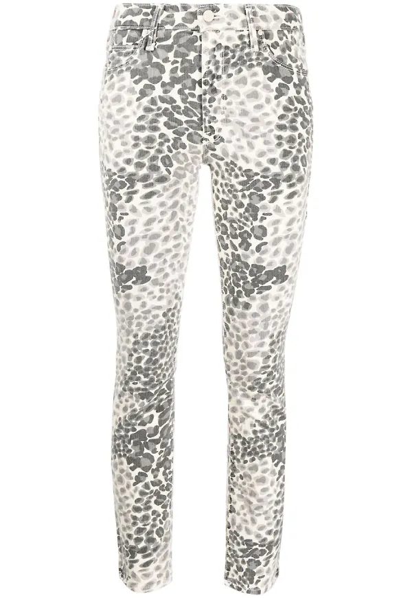 MOTHER Shadow Leopard skinny-jeans - Blå