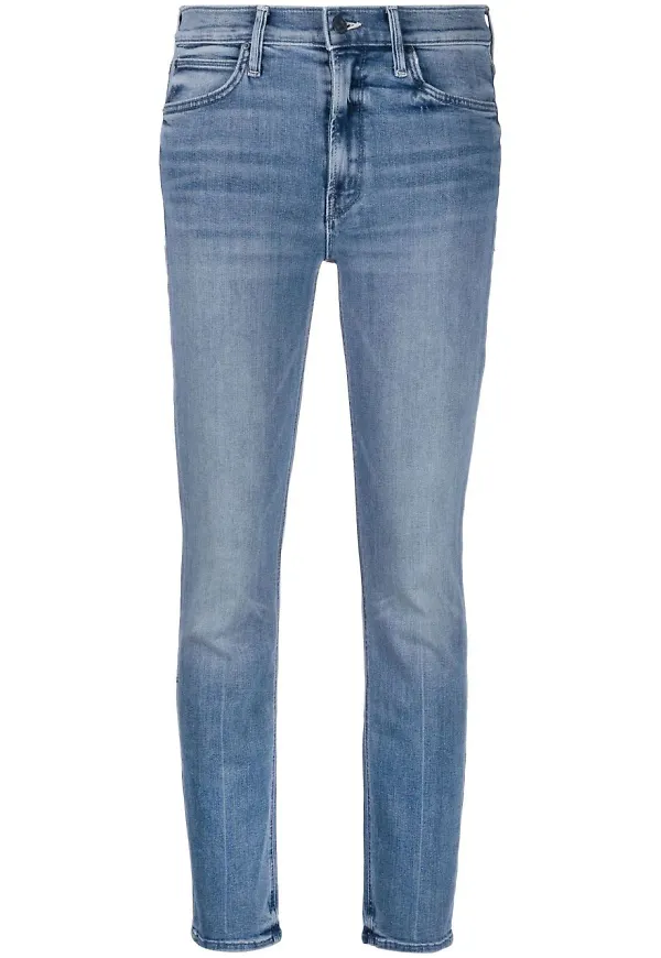 MOTHER skinny-jeans med blekt effekt - Blå