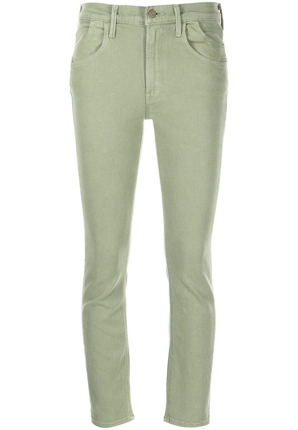MOTHER skinny-jeans med hög midja - Grön