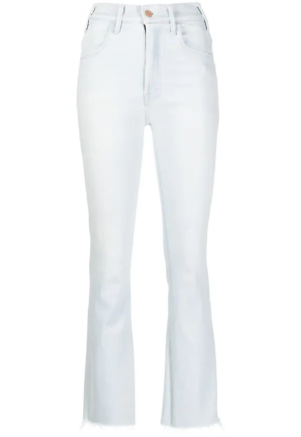 MOTHER straight-jeans med hög midja - Blå