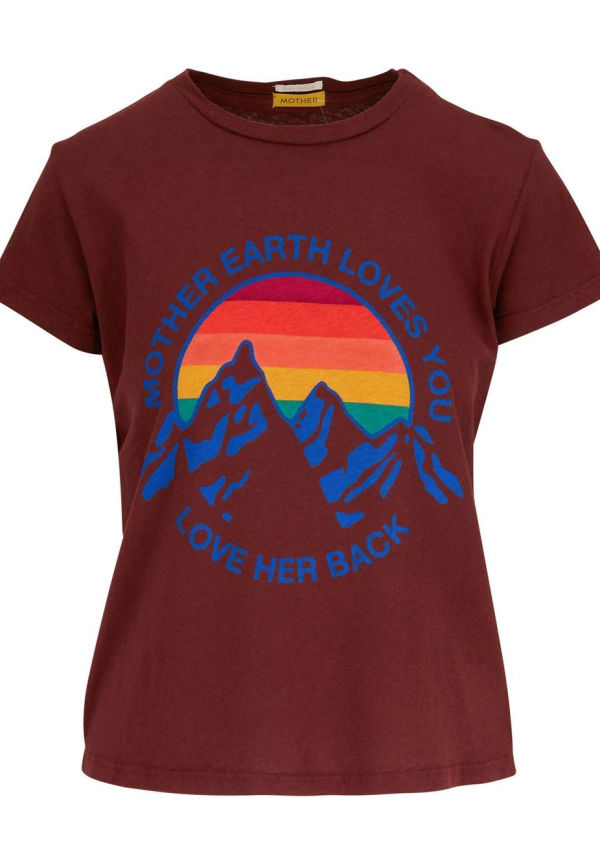 MOTHER t-shirt med grafiskt tryck - Brun