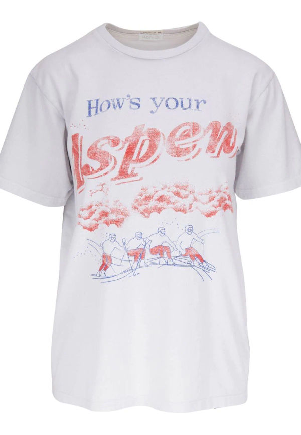 MOTHER t-shirt med tryck - Vit