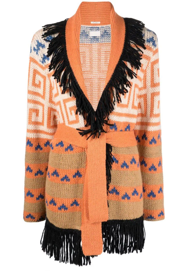 MOTHER The belted kort kofta - Orange