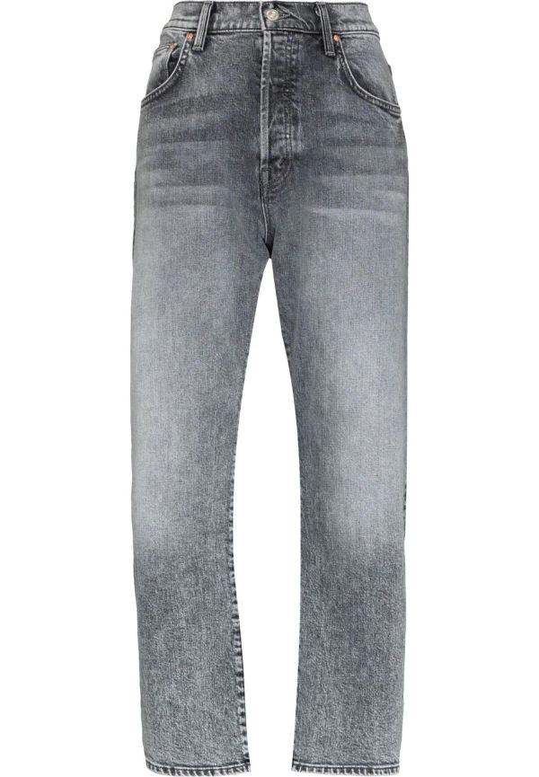 MOTHER The Ditcher croppade jeans - Grå