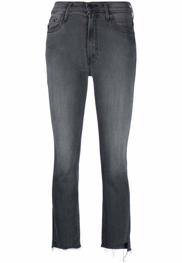 MOTHER The Hustler croppade jeans - Grå