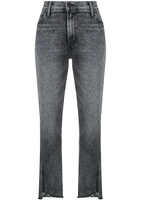 MOTHER The Insider croppade jeans - Grå