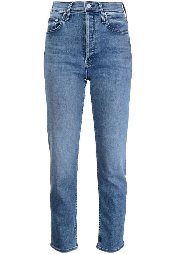 MOTHER The Tomcat jeans med hög midja - Blå
