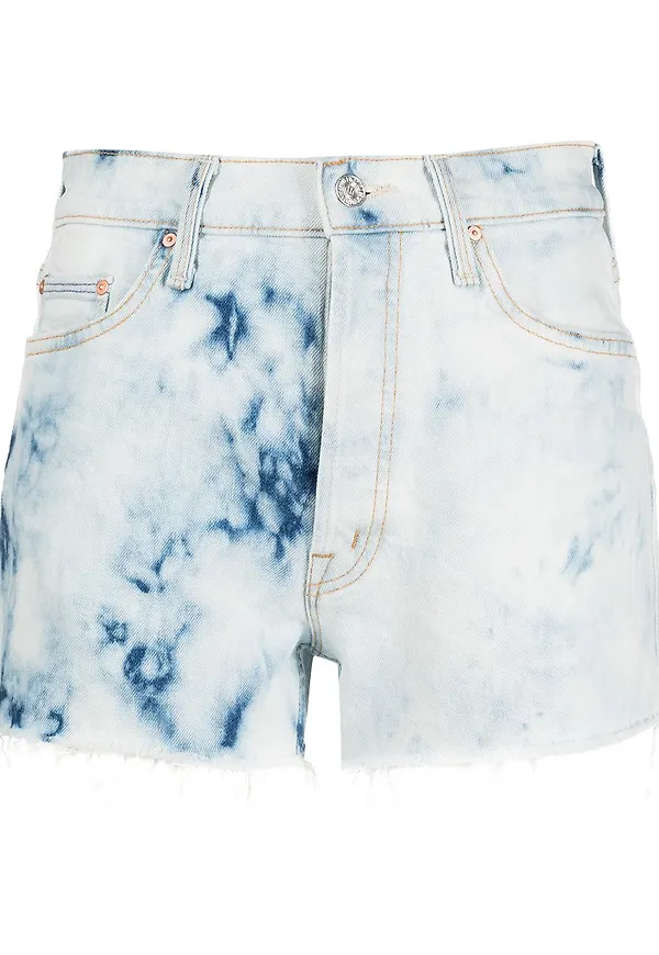 MOTHER The Tomcat Kick Fray shorts - Blå