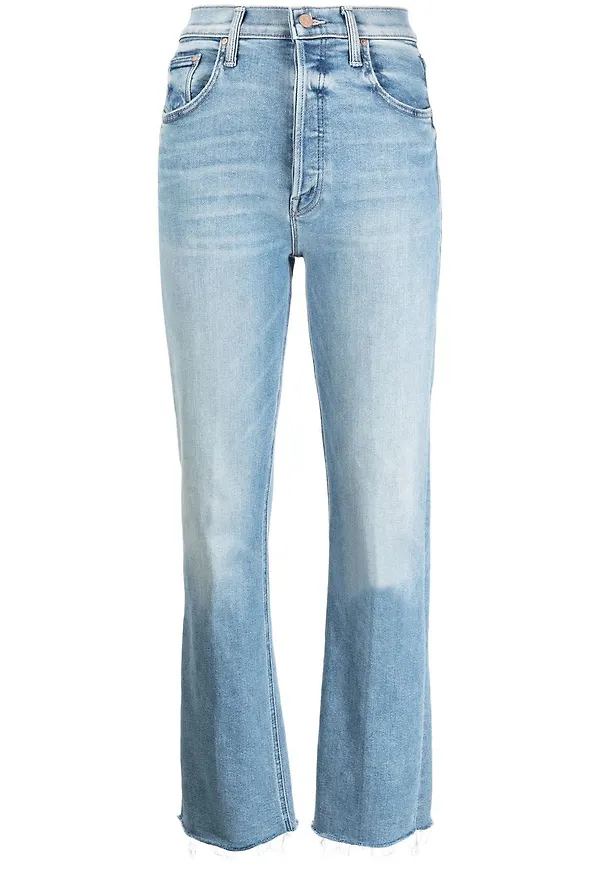 MOTHER The Tripper utsvängda jeans - Blå