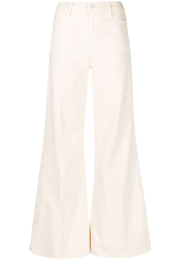 MOTHER vida jeans med utanpåliggande ficka - Neutral