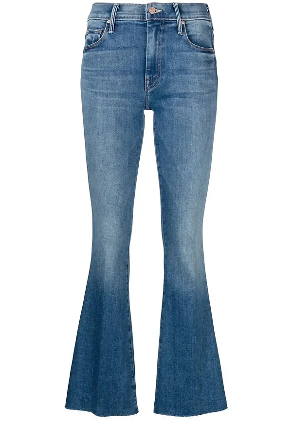 MOTHER Weekender Fray flare-jeans - Blå