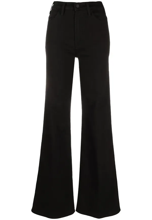 MOTHER wide leg-jeans - Svart