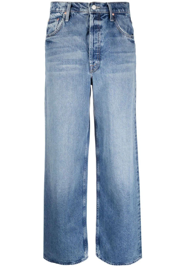 MOTHER wide leg-jeans med hög midja - Blå