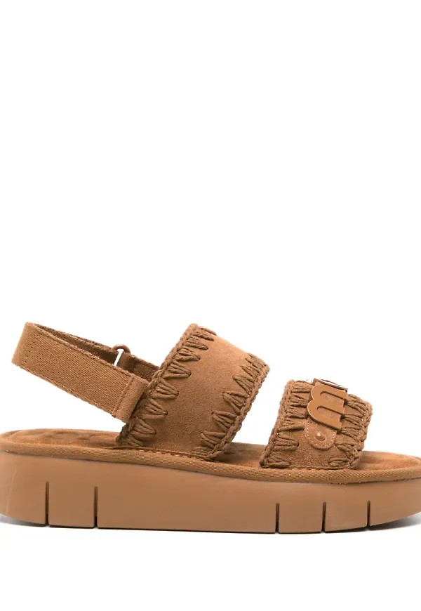 Mou Bounce flatformssandaler - Brun