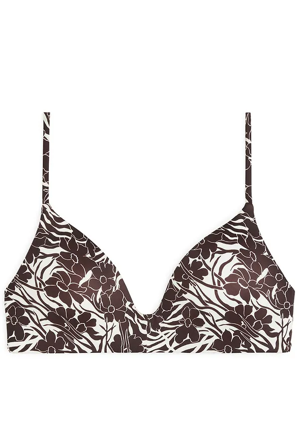 Moulded Bikini Top - Brown