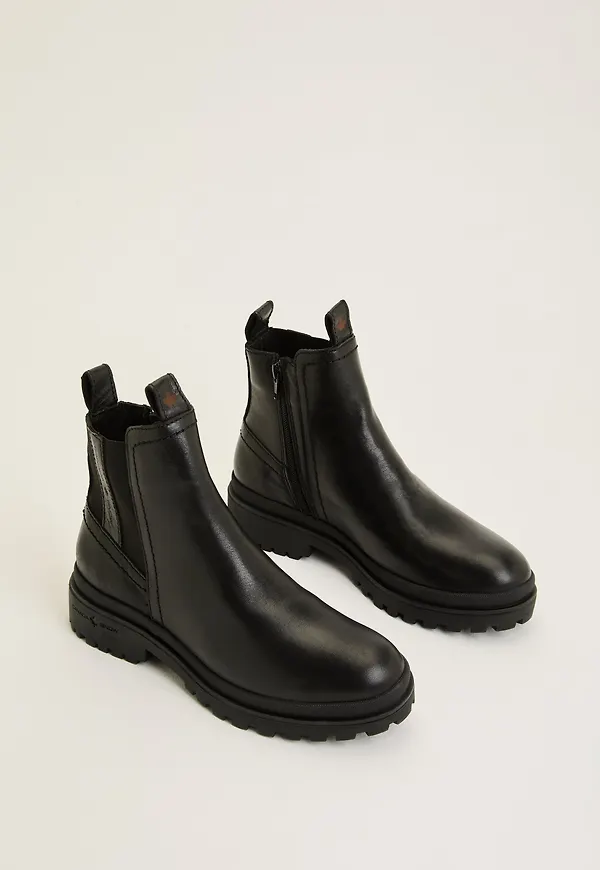 Mount Verdi Zip Leather Boot