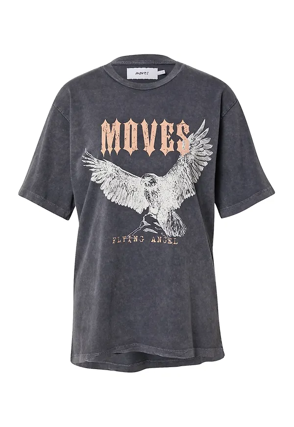 Moves T-shirt antracit / lax / vit