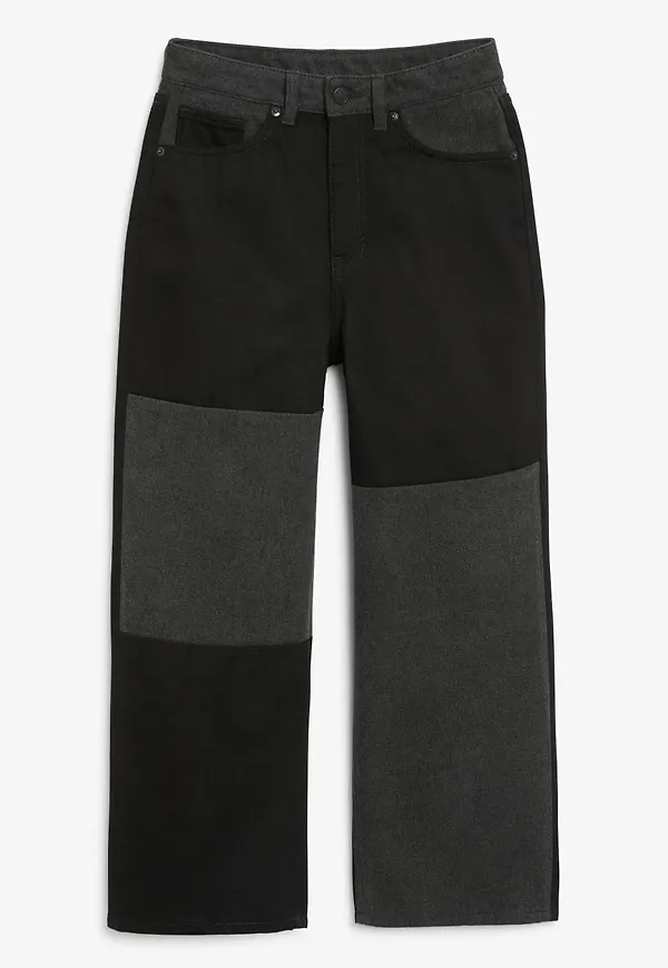 Mozik colour block jeans - Black