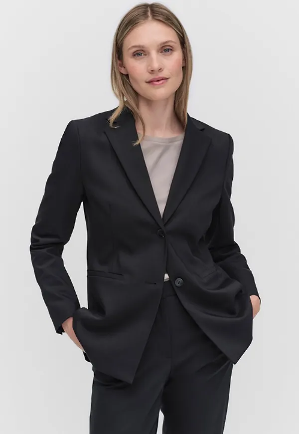 MQ Marqet Stockh lm Desi Blazer Kavajer Black Dam 38