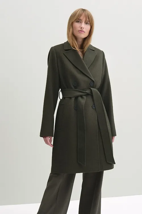 MQ Marqet Stockh lm Edith Coat Kappor & Trenchcoats Olive Green Dam 36