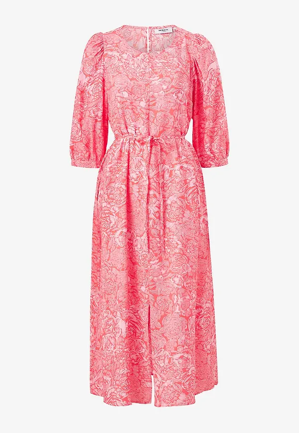 MSCH Copenhagen - Klänning mschDivina Ladonna 3/4 Dress AOP - Rosa