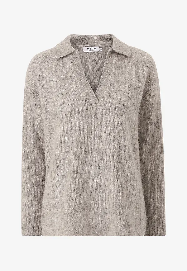 MSCH Copenhagen - Tröja mschElisia Nenaya Pullover - Grå