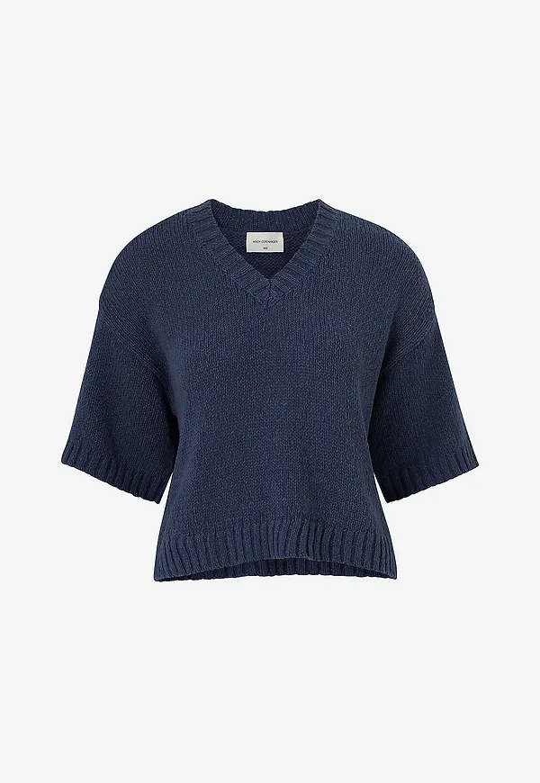 MSCH Copenhagen - Tröja mschHannalie 2/4 V Pullover - Blå