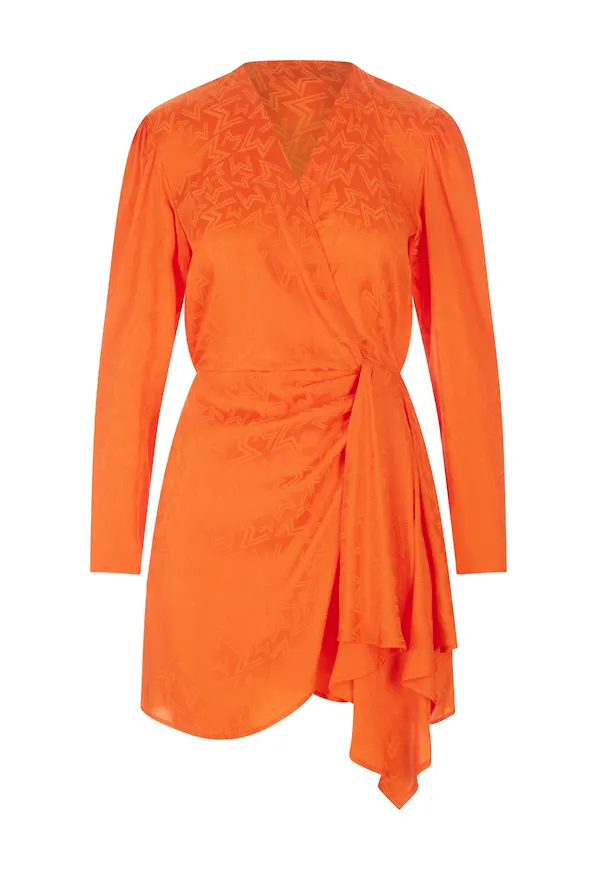 Msgm Dress Orange, Dam