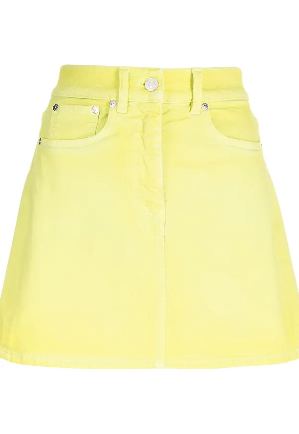 MSGM kort A-linjekjol - Gul