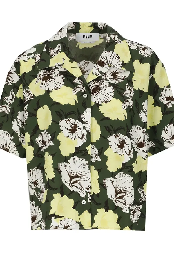 Msgm Shirt Grön, Dam
