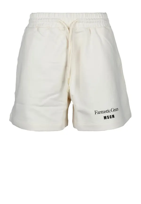 Msgm Shorts Vit, Dam