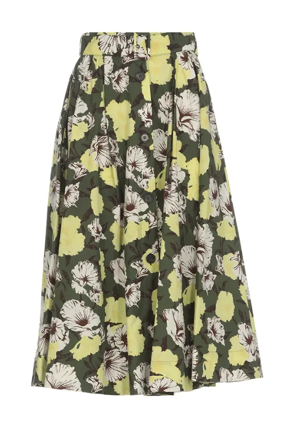 Msgm Skirt Grön, Dam