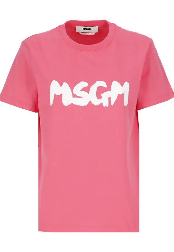 Msgm T-shirts Rosa, Dam