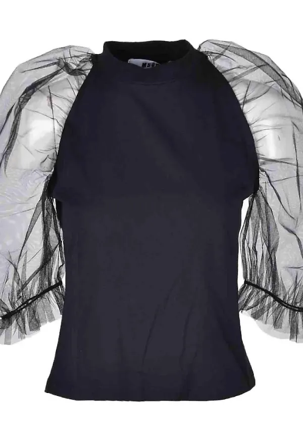Msgm Women& Black Blouse Svart, Dam