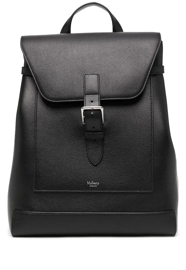 Mulberry Chiltern präglad ryggsäck - Svart