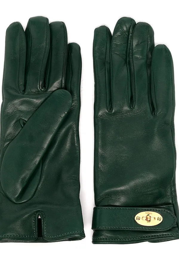 Mulberry Darley läderhandskar - Grön