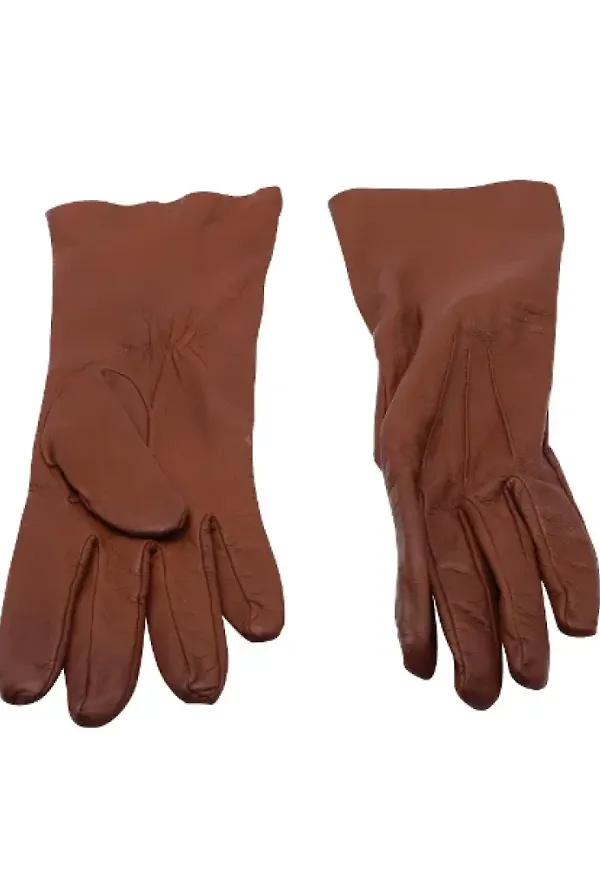 Mulberry Pre-owned Pre-owned Läder handskar Brun, Dam