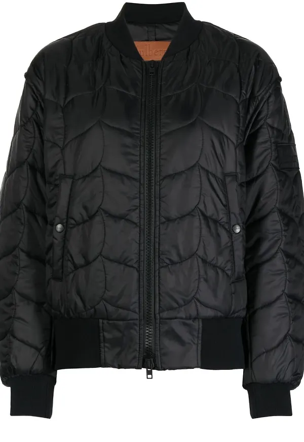 Mulberry quiltad bomberjacka - Svart